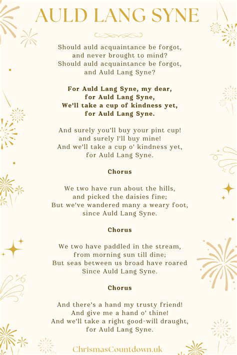 Auld Lang Syne (with lyrics) .